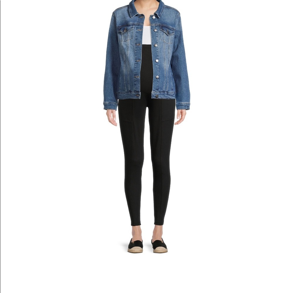 Women's Maternity Trucker Jacket - Picture 4 of 6